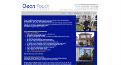 Desktop Screenshot of cleantouchwindowcleaning.co.uk